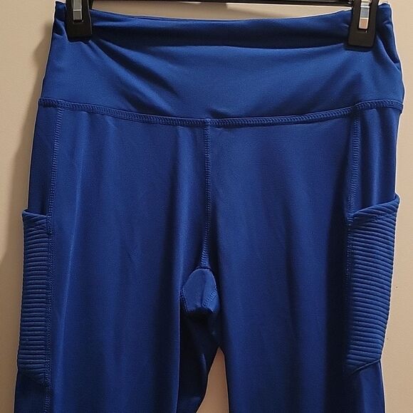 Tahari Sport Leggings Blue Small - Picture 2 of 6